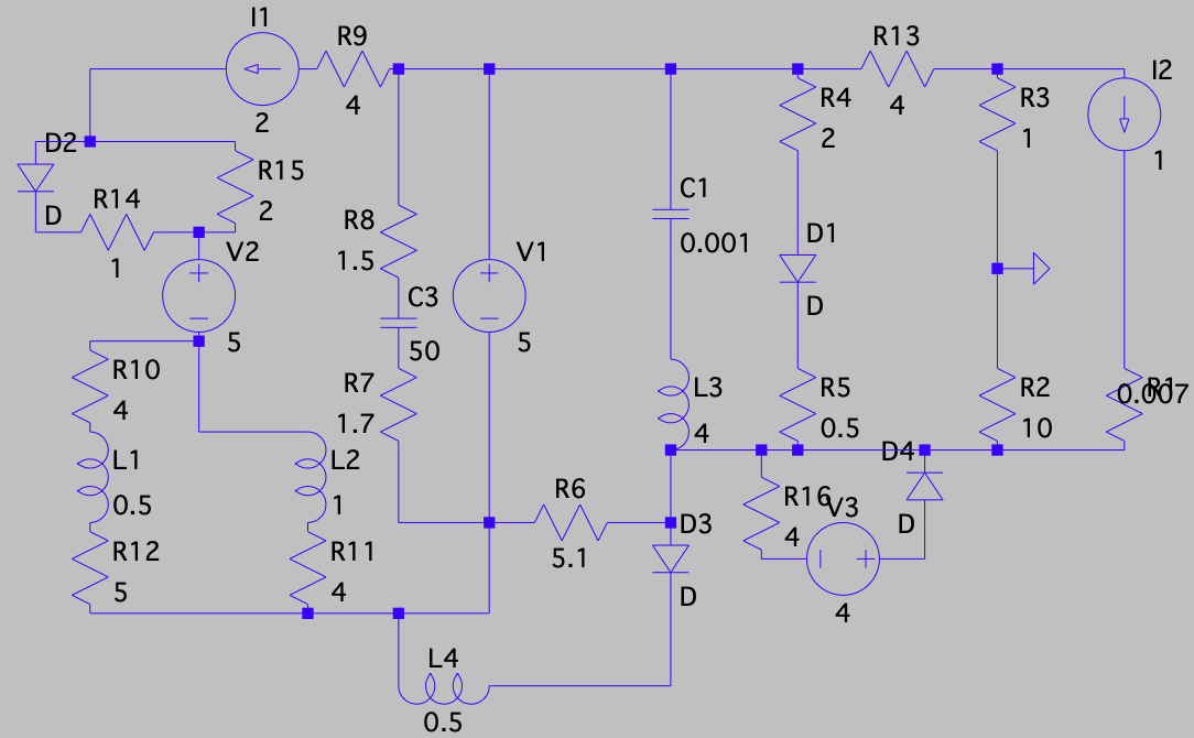 RLC with Diodes